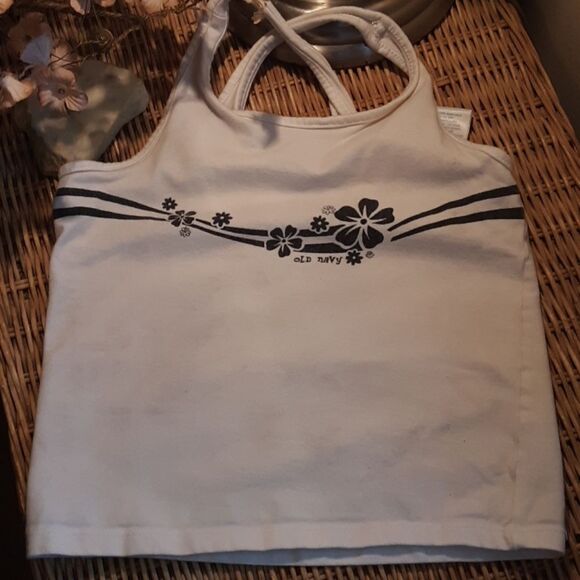 OLD NAVY BLACK & WHITE FLORAL SKORT SET 4T - Picture 2 of 7